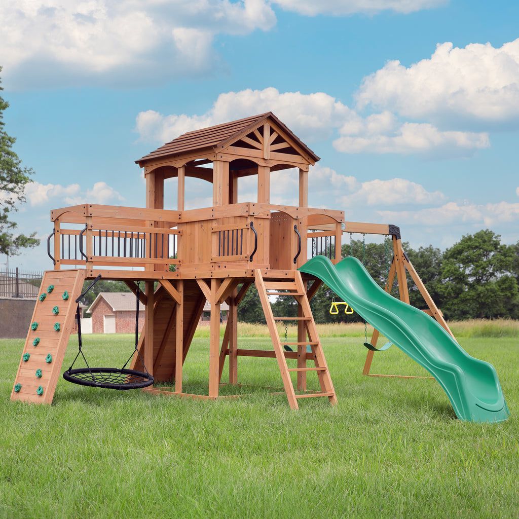 Sterling Point Swing Set - Green / Shipping Included