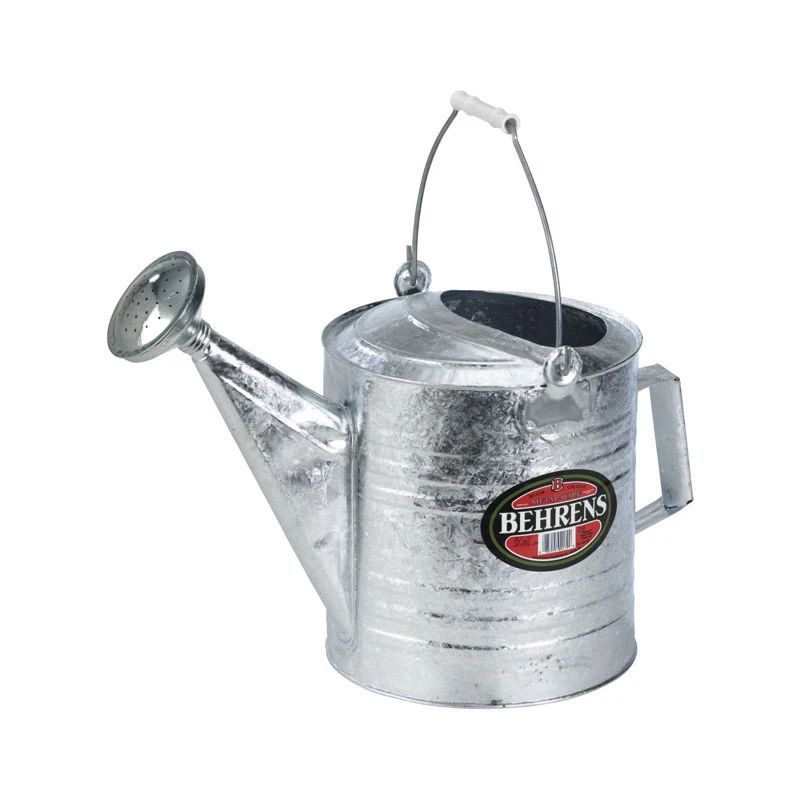 Behrens Silver 2 gal. Steel Watering Can