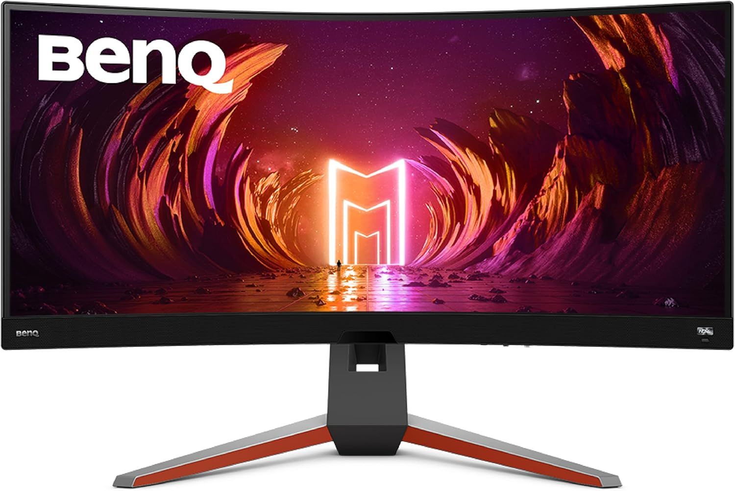 BenQ MOBIUZ EX3410R Curved Gaming Monitor (front hero)