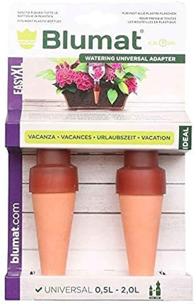 Blumat Bottle Adapter XL Plant Watering Stakes for Large Plants - 2 Pack