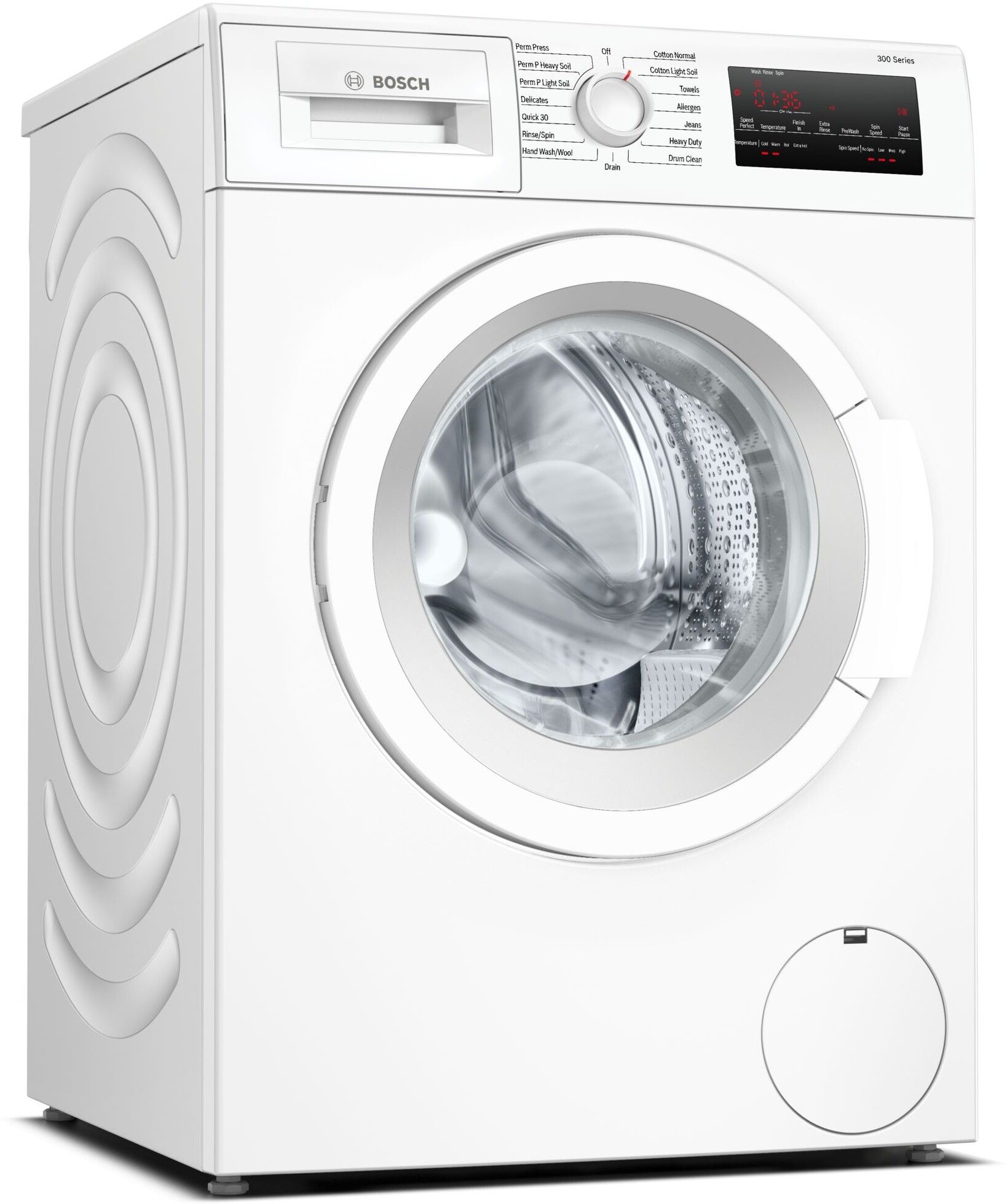 Bosch WGA12400UC 24 Inch Front Load Washer with 2.2 cu. ft. Capacity, Speed Perfect, 15 Wash Cycles, LED-Display, Eco-Silence Drive, Child Lock, and ENERGY STAR®