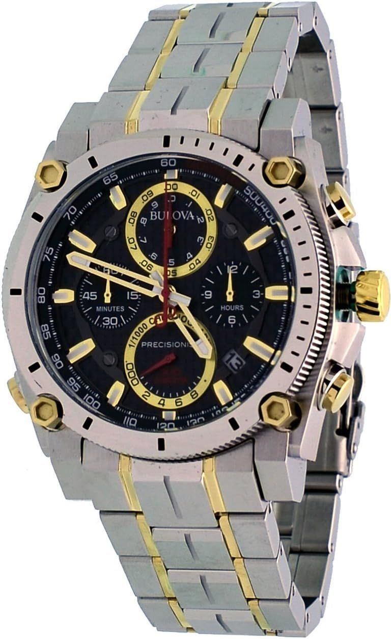 Bulova 98B228 Precisionist Analog Display Japanese Quartz Two-Tone Watch