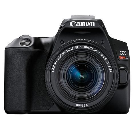 Canon EOS Rebel SL3 Black DSLR Camera with 18-55mm Lens | HSN