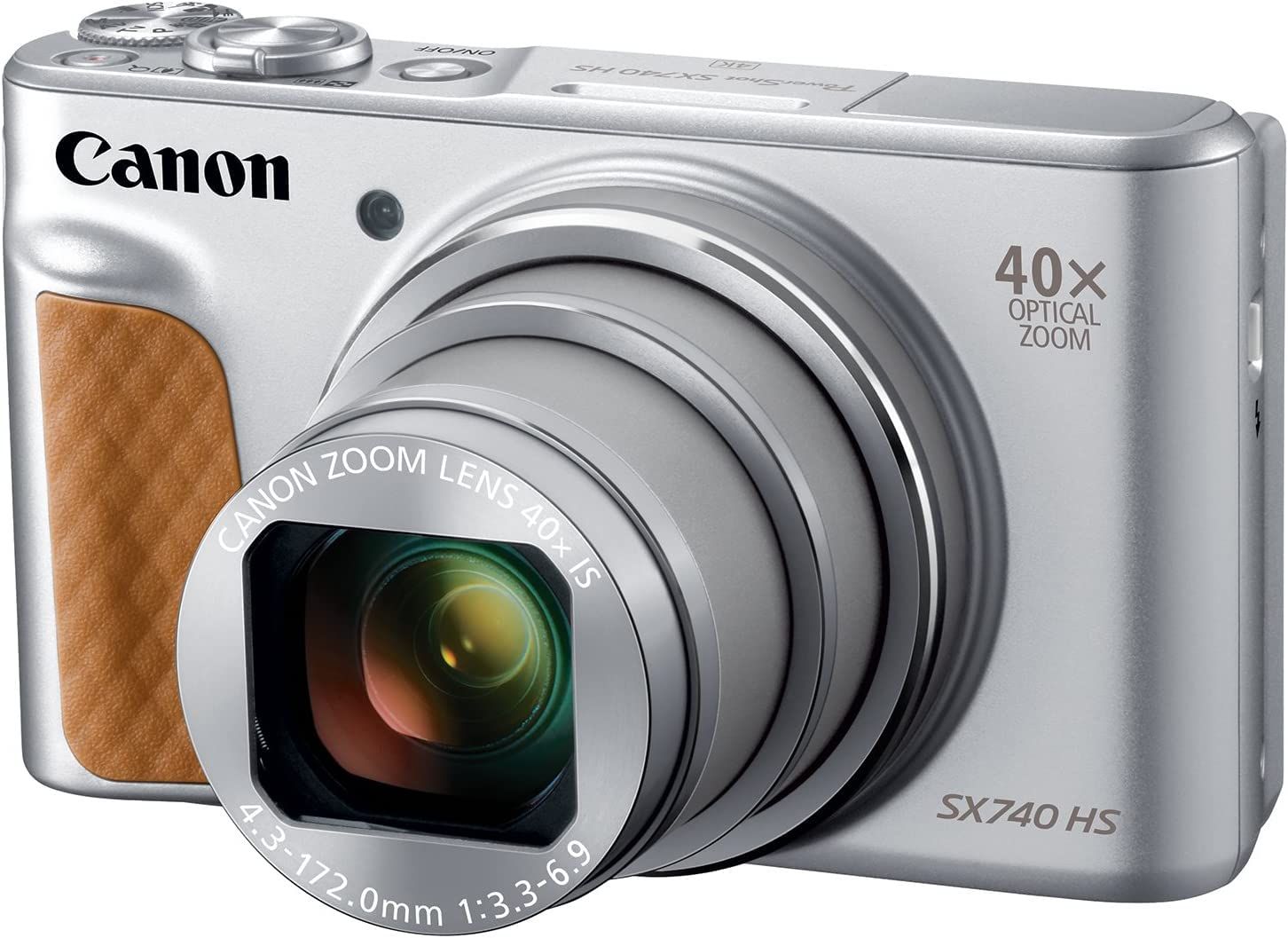 Amazon.com : Canon PowerShot SX740 Digital Camera w/40x Optical Zoom & 3  Inch Tilt LCD - 4K Video, Wi-Fi, NFC, Bluetooth Enabled (Silver) :  Electronics