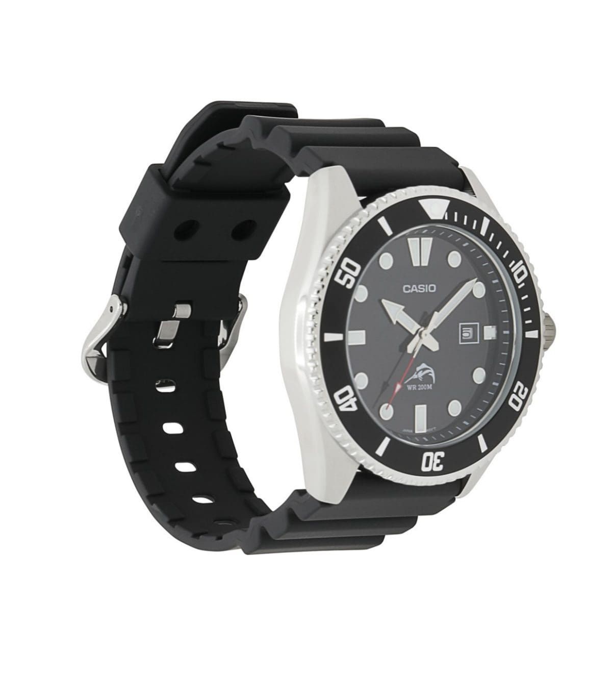 MDV106-1A | Black and Silver Men's Analog Watch | CASIO