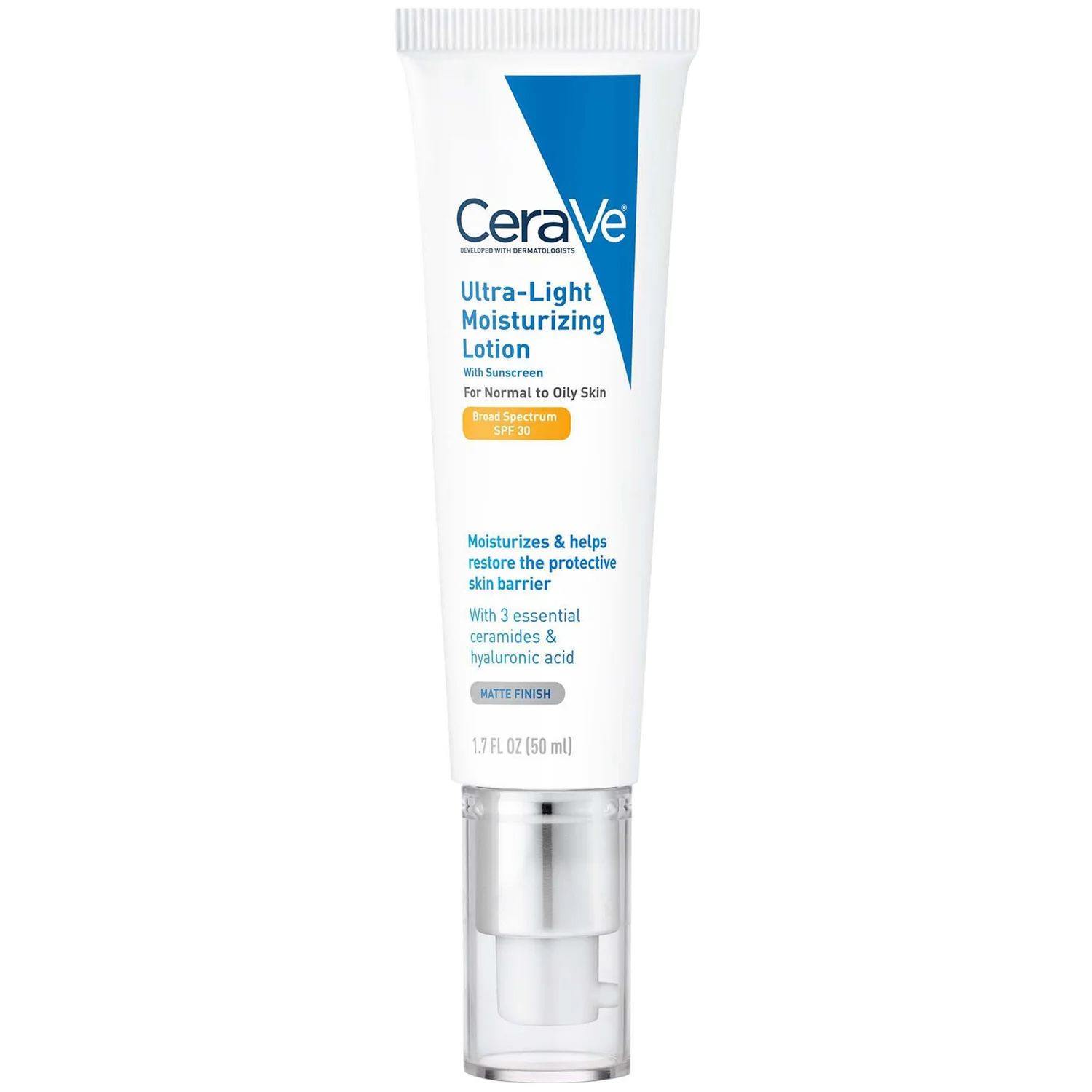 CeraVe Ultra-Light Moisturizing Lotion SPF 30 with Hyaluronic Acid & Ceramides (1.7 fl. oz.)
