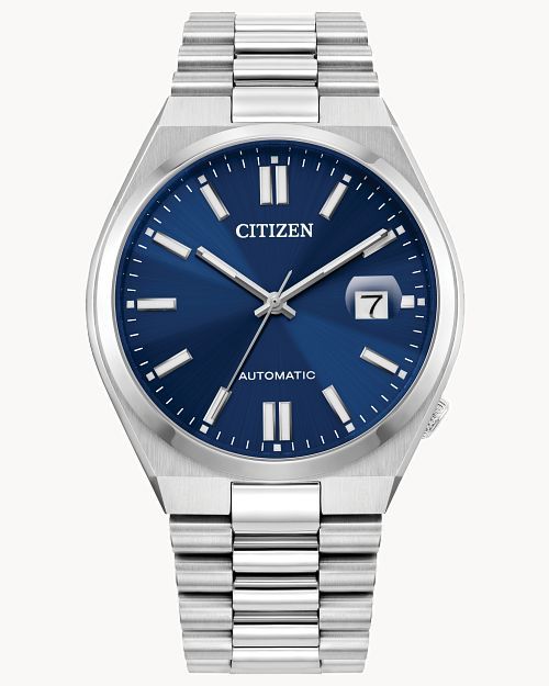 “TSUYOSA” Collection Blue Dial Stainless Steel Bracelet NJ0150-56L