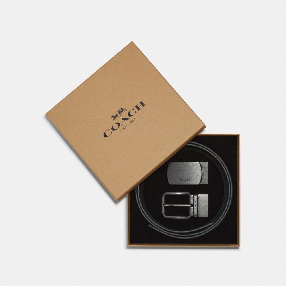 Boxed Plaque And Harness Buckle Cut To Size Reversible Belt, 38 Mm