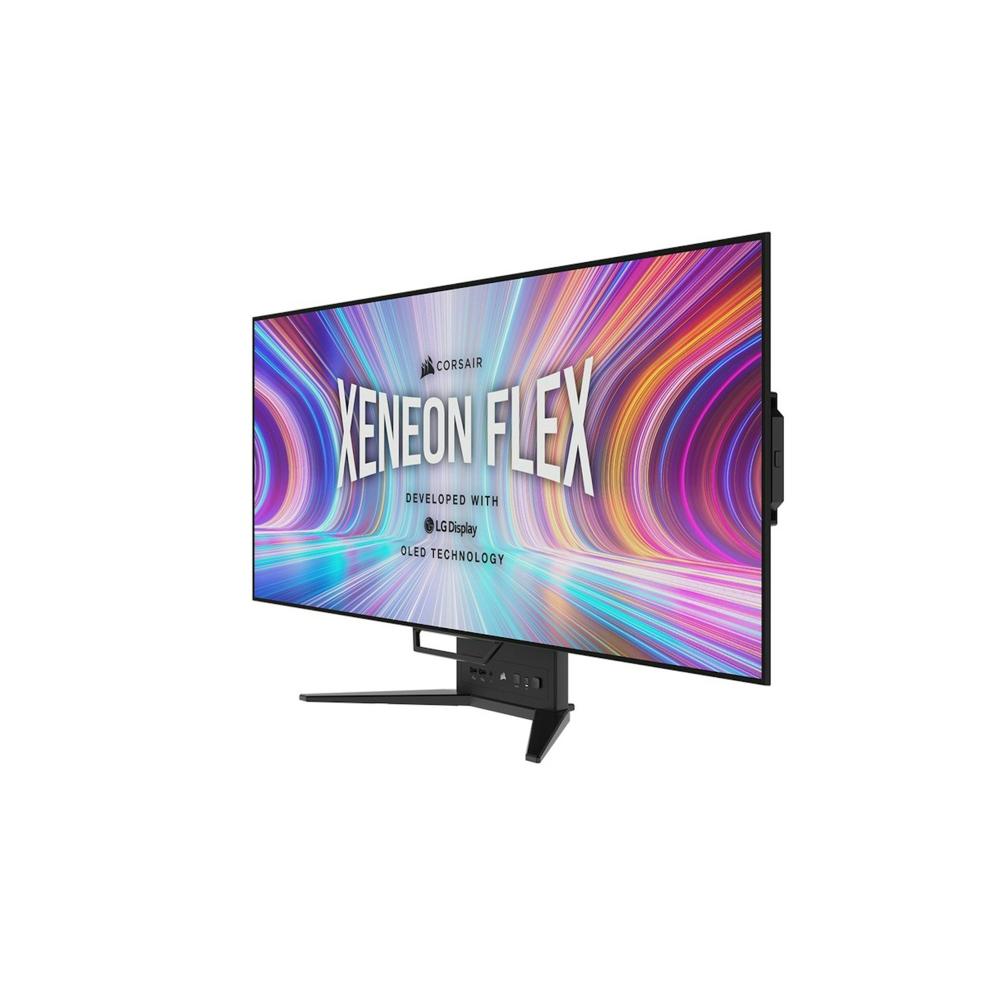 Corsair XENEON FLEX 45WQHD240 clean packshot/hero on white (retailer)