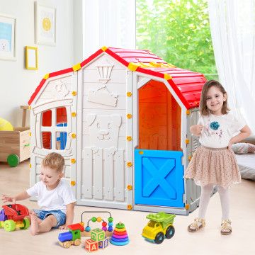 Kids Outdoor Cottage Playhouse