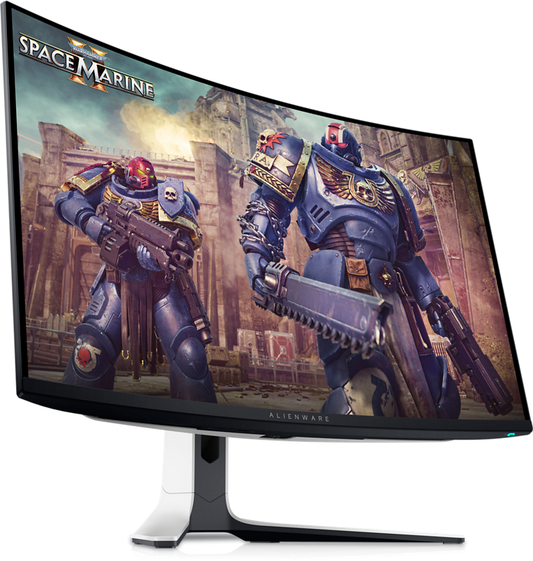 Alienware AW3225QF (screenfill variant, transparent background)