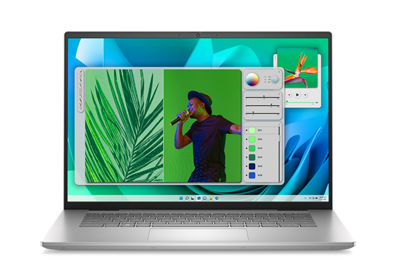 Inspiron 16 Plus (7630) front (silver)