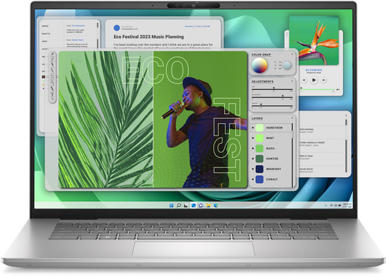 Inspiron 16 Plus (7630) lifestyle/angled view (gallery)
