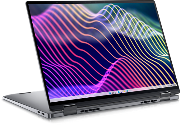 Latitude 9440 2-in-1 – open laptop angle (transparent PNG)