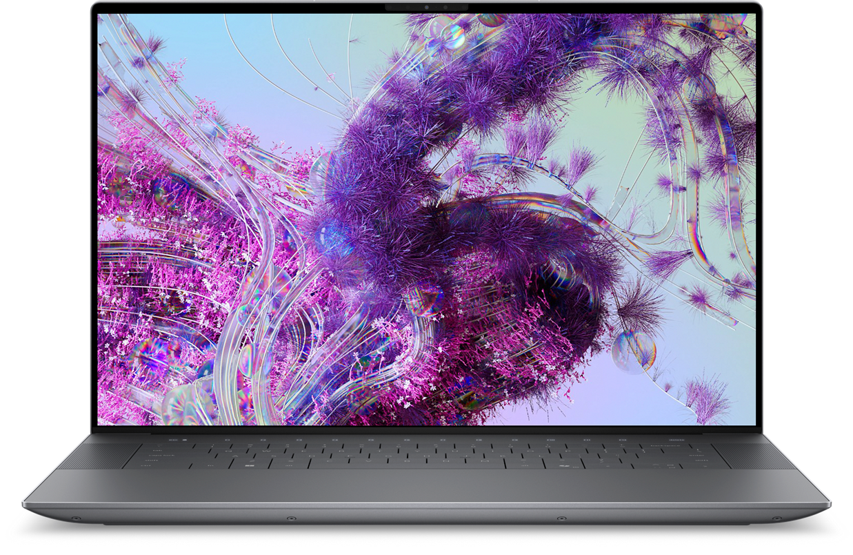 Dell XPS 16 (9640) – media gallery product cutout (gray, non-touch)