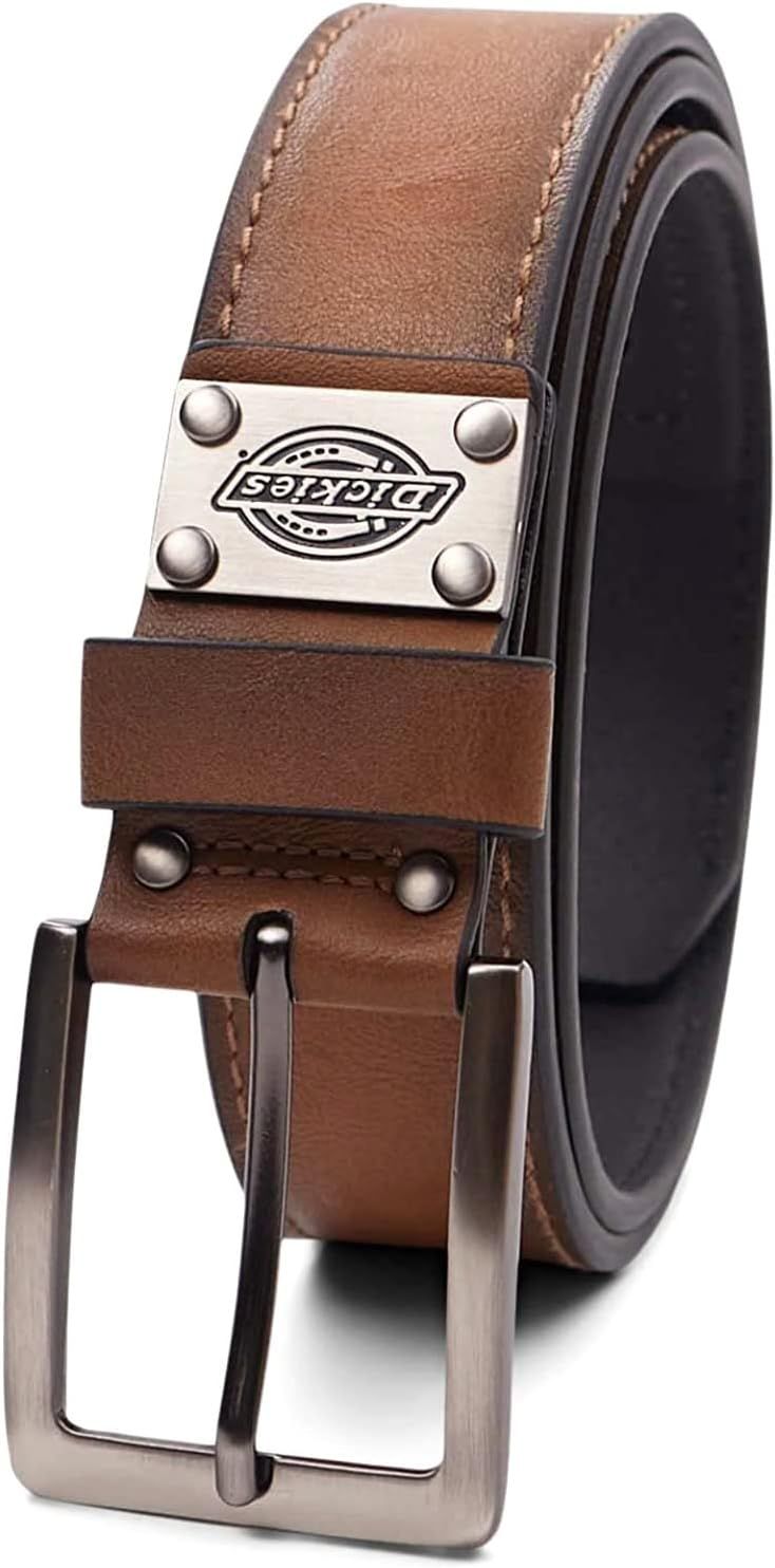 Dickies Men's 38MM Wide Industrial Strength Work Belt Brown