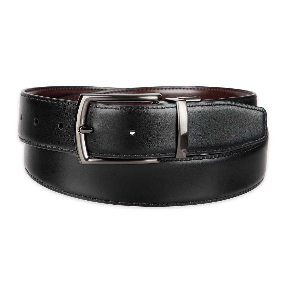 Dockers men's reversible feather edge dress belt - Black/Brown
