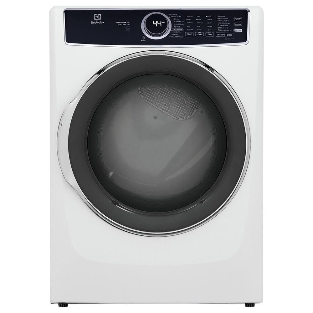 Electrolux 8 Cu. Ft. Front Load Electric Dryer with LuxCare in White