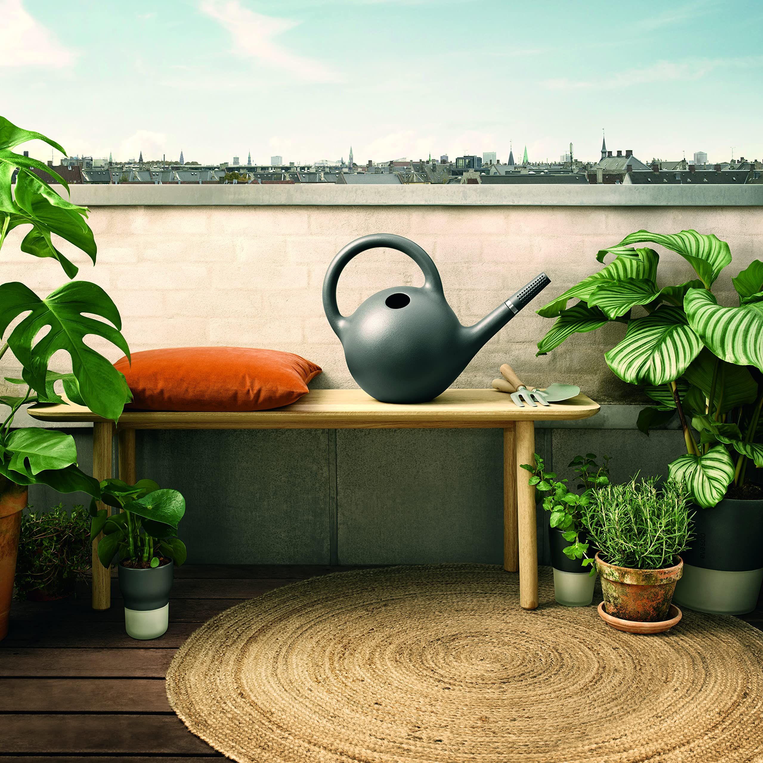 Amazon.com: EVA SOLO Globe Watering Can 9.0 L Dark Grey Two Watering Types  in One Dark Grey : Patio, Lawn & Garden
