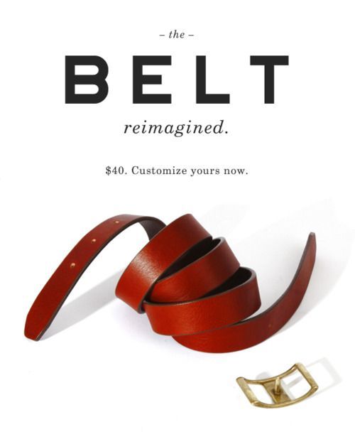 Everlane Leather Belt Collection - Cognac and Black