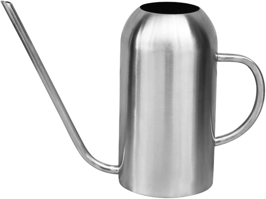 Amazon.com : Fasmov Stainless Steel Watering Can with Long Spout Modern  Style Watering Pot, 53oz/1.5L : Patio, Lawn & Garden