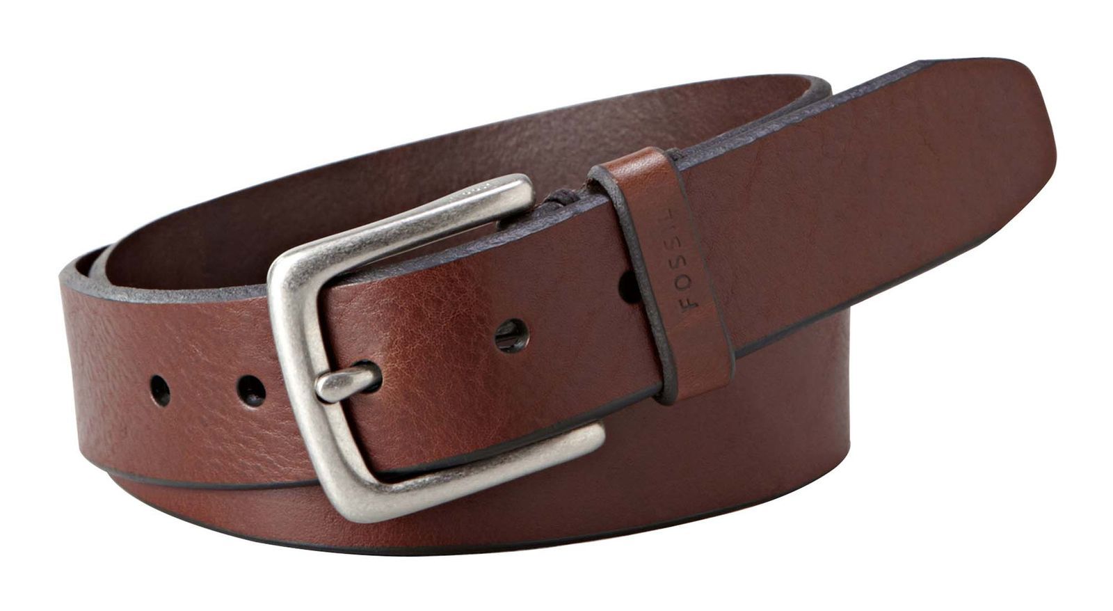 Fossil Joe Leather Belt - Brown