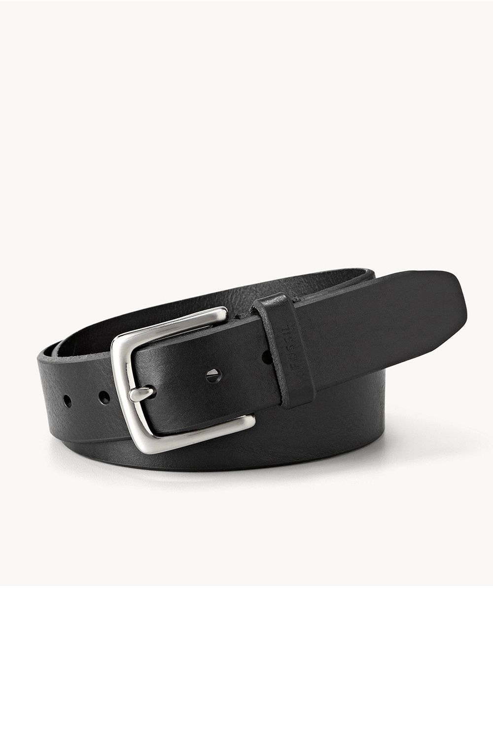 Fossil Joe Black Leather Belt