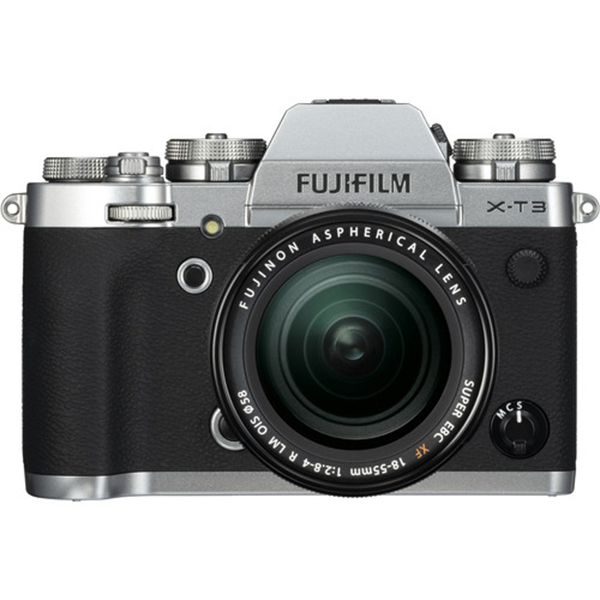 FUJIFILM X-T3 Mirrorless Digital Camera with 18-55mm Lens - Silver