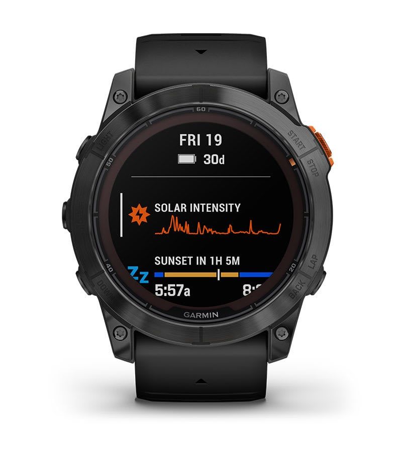 Garmin fenix 7X Pro Solar Edition Slate Gray Steel w/Black Band