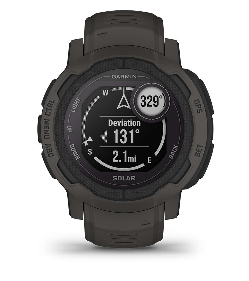 Instinct 2 Solar - Solar Powered Wristwatch (Graphite) | Smartwatches ...