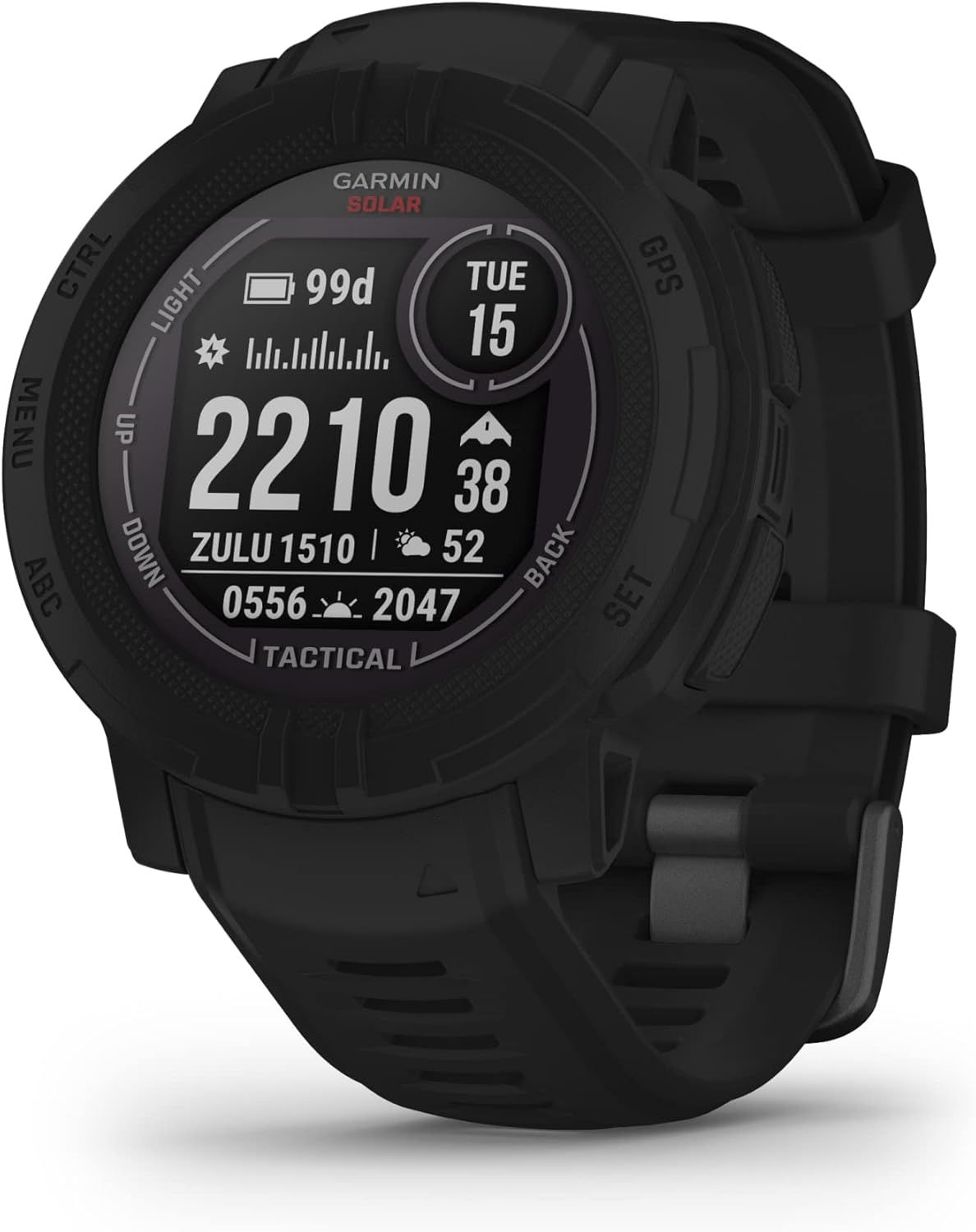 Garmin Instinct 2 Solar, Tactical-Edition, Rugged Outdoor Watch with ...