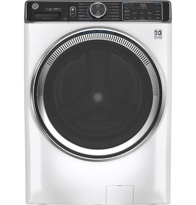 GE® 5.0 cu. ft. Capacity Smart Front Load ENERGY STAR® Steam Washer with  SmartDispense™ UltraFresh Vent System with OdorBlock™ and Steam