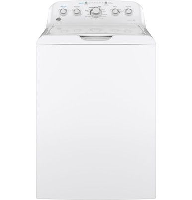 GE® 4.5 cu. ft. Capacity Washer with Stainless Steel Basket|^|GTW465ASNWW