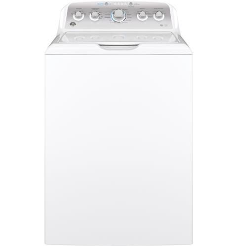 GE 4.6 cu. ft. Capacity Washer with Stainless Steel Basket GTW500ASNWS