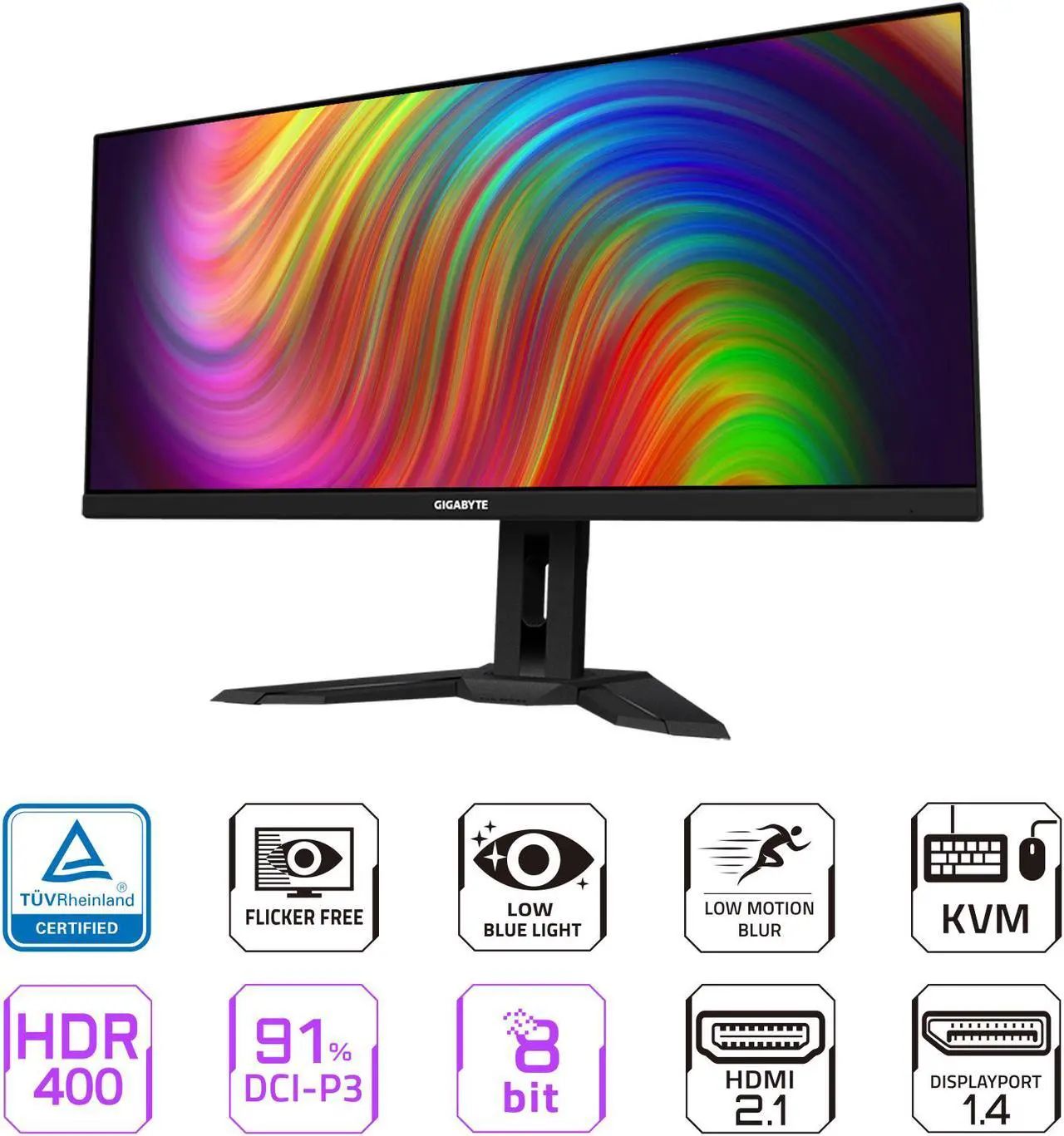 GIGABYTE M34WQ hero/product shot