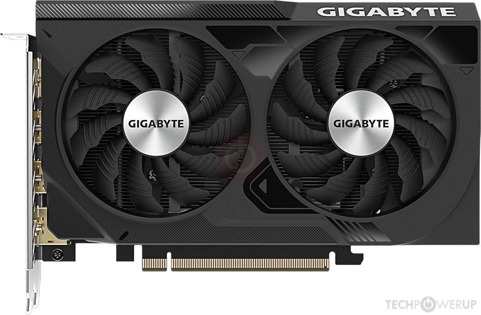 GIGABYTE RTX 4060 WINDFORCE OC – front view