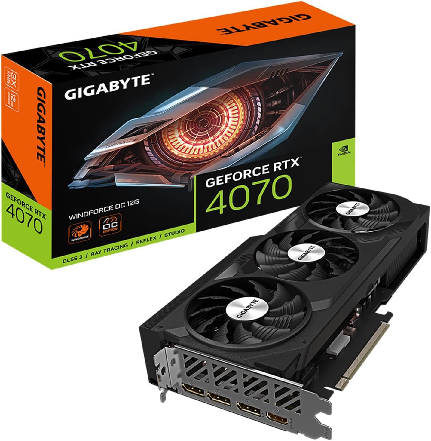 Gigabyte GeForce RTX 4070 WINDFORCE OC 12G (product photo)