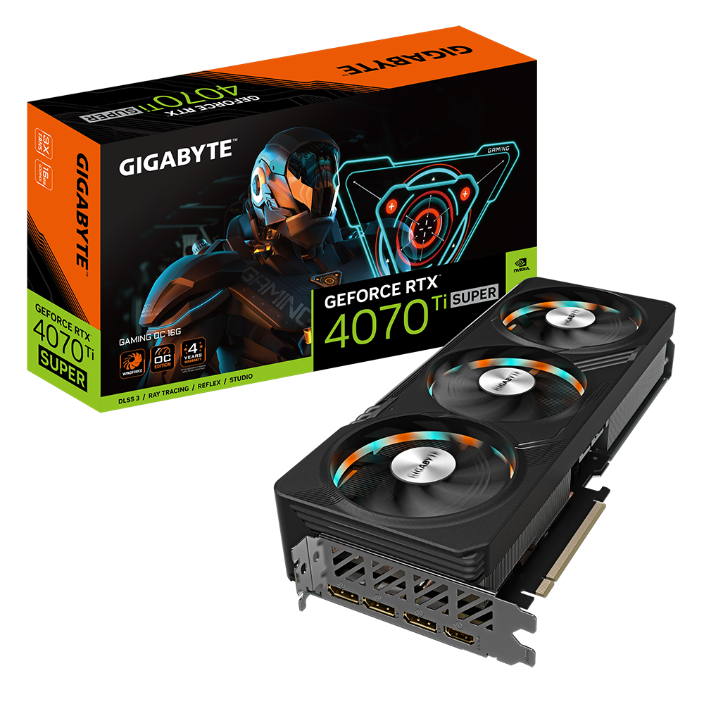GeForce RTX™ 4070 Ti SUPER GAMING OC 16G (GV-N407TSGAMING OC-16GD) product image
