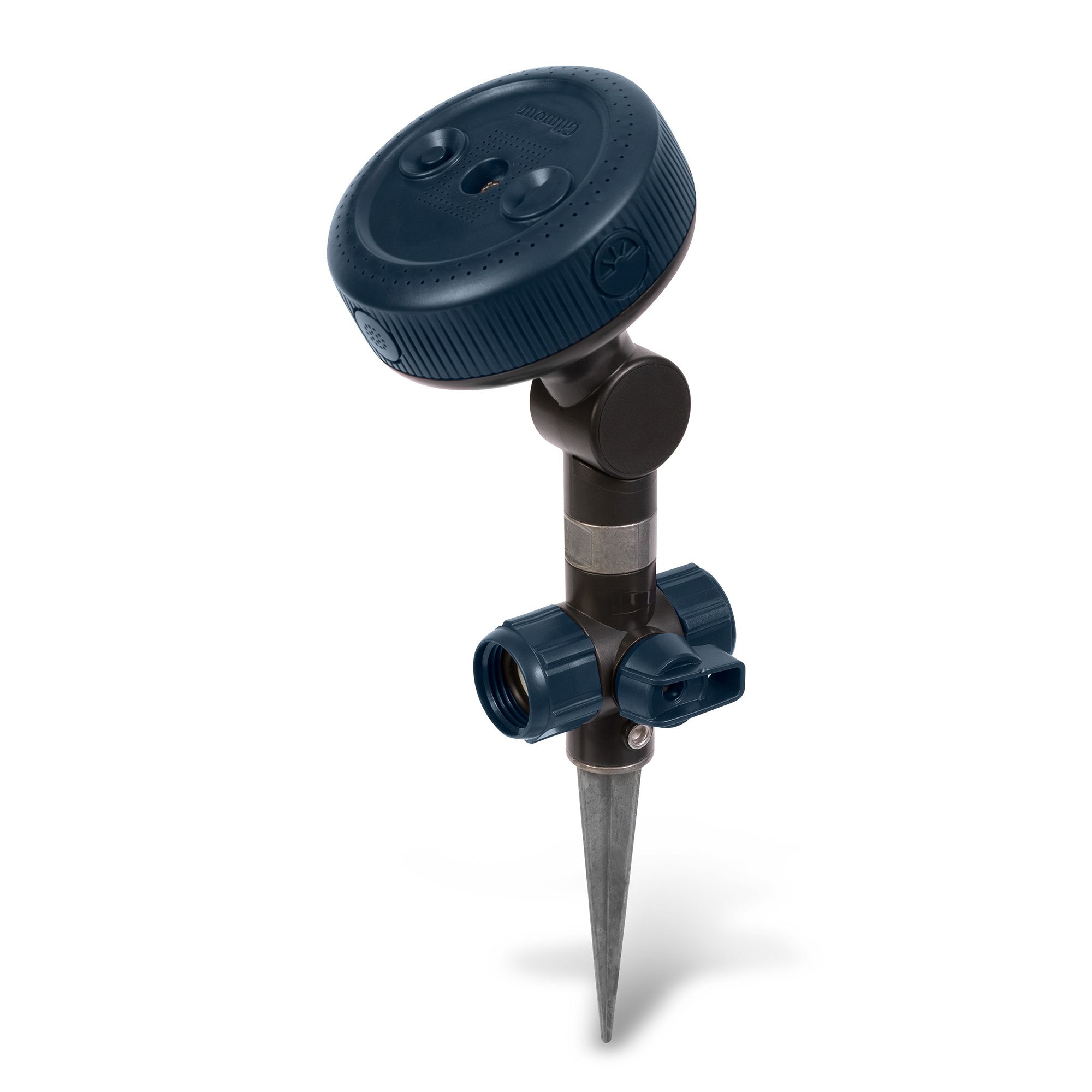 813403-1002 Adjustable Spot Sprinkler with Spike Base, Night Sky, Full-Circle, 1250 ft, Metal/Plastic
