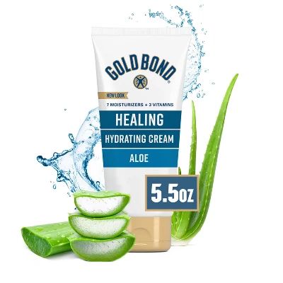 Gold Bond Healing Hydrating Lotion With Aloe Moisturizes, Heals & Smooths Dry Skin, Body Lotion, Delivers Immediate 24-Hour Hydration, Convenient Size, 5.5 oz