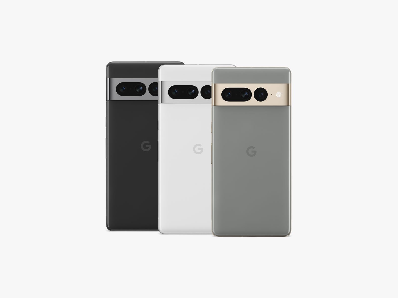 Google Pixel 7 Pro — all colors lineup (press/PR image)