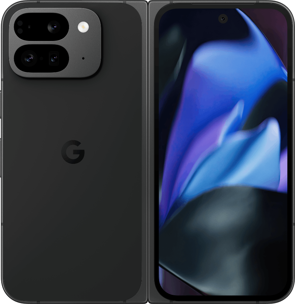 Pixel 9 Pro Fold front/back transparent PNG (TELUS product page)