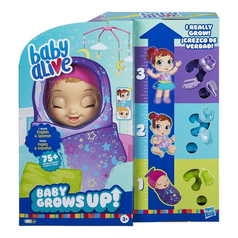 Baby Alive: Growing Doll Shining Skylar/Star Dreamer, Brown Hair, 14-Inch,  3+ Years - Walmart.com