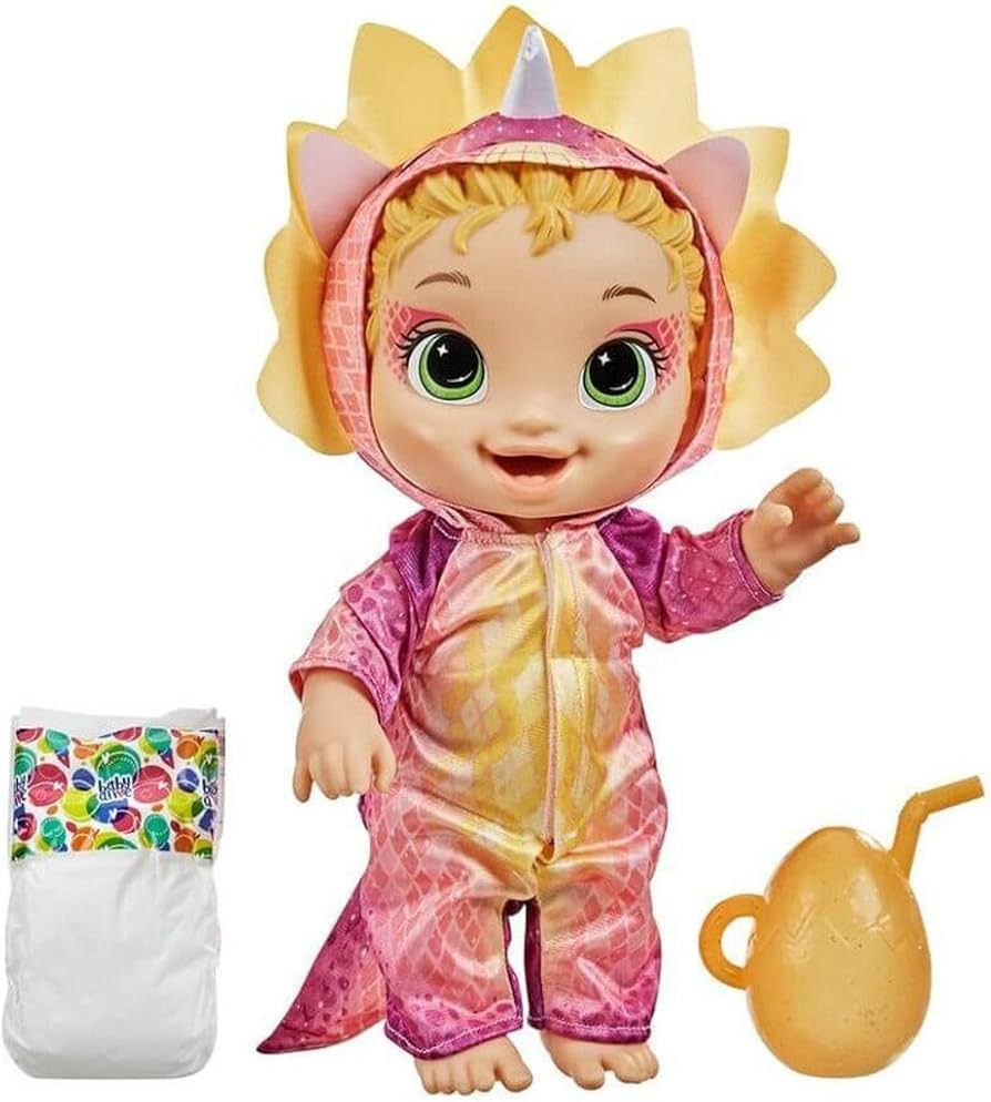 Amazon.com: Baby Alive Hasbro Collectibles Dress Up Dino Blond Hair : Toys & Games