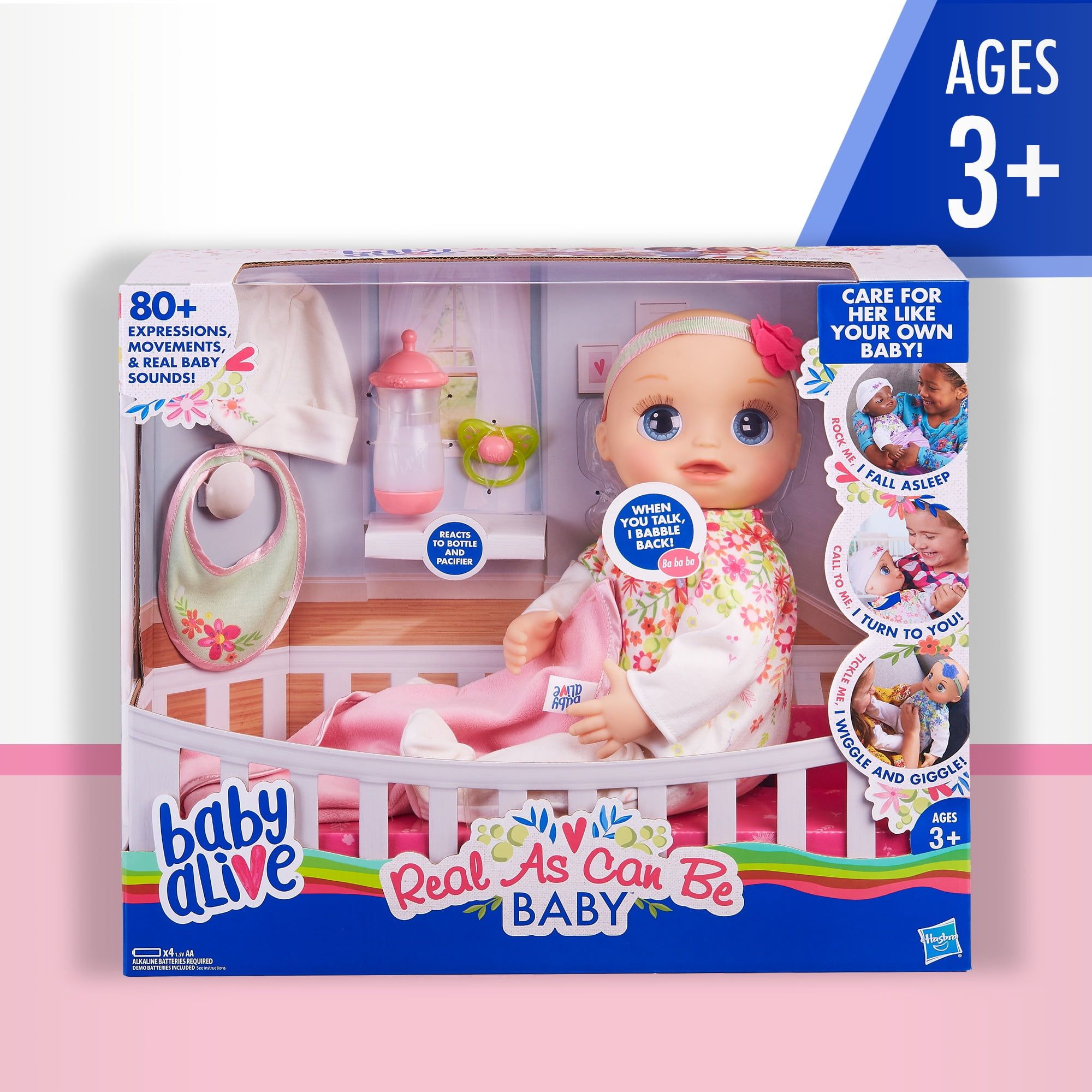 Baby Alive Real As Can Be Doll, 80+ lifelike expressions - Walmart.com