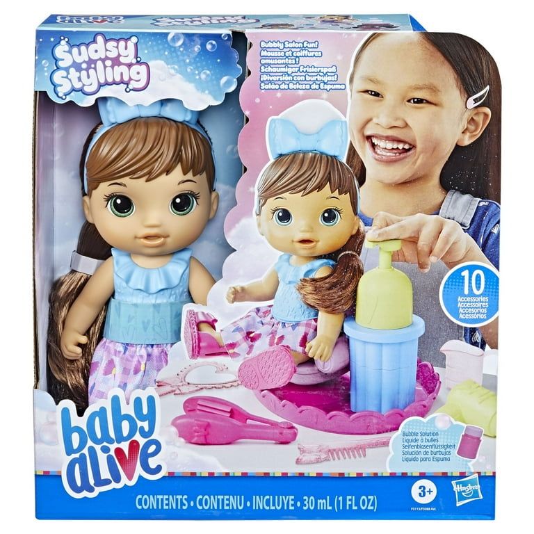 Baby Alive Sudsy Styling Doll Set