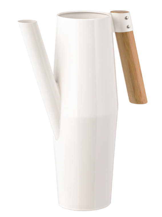 IKEA BITTERGURKA Watering Can, White, 0.5 gal, 2 l, 12" 30 Metal Bamboo Handle | eBay