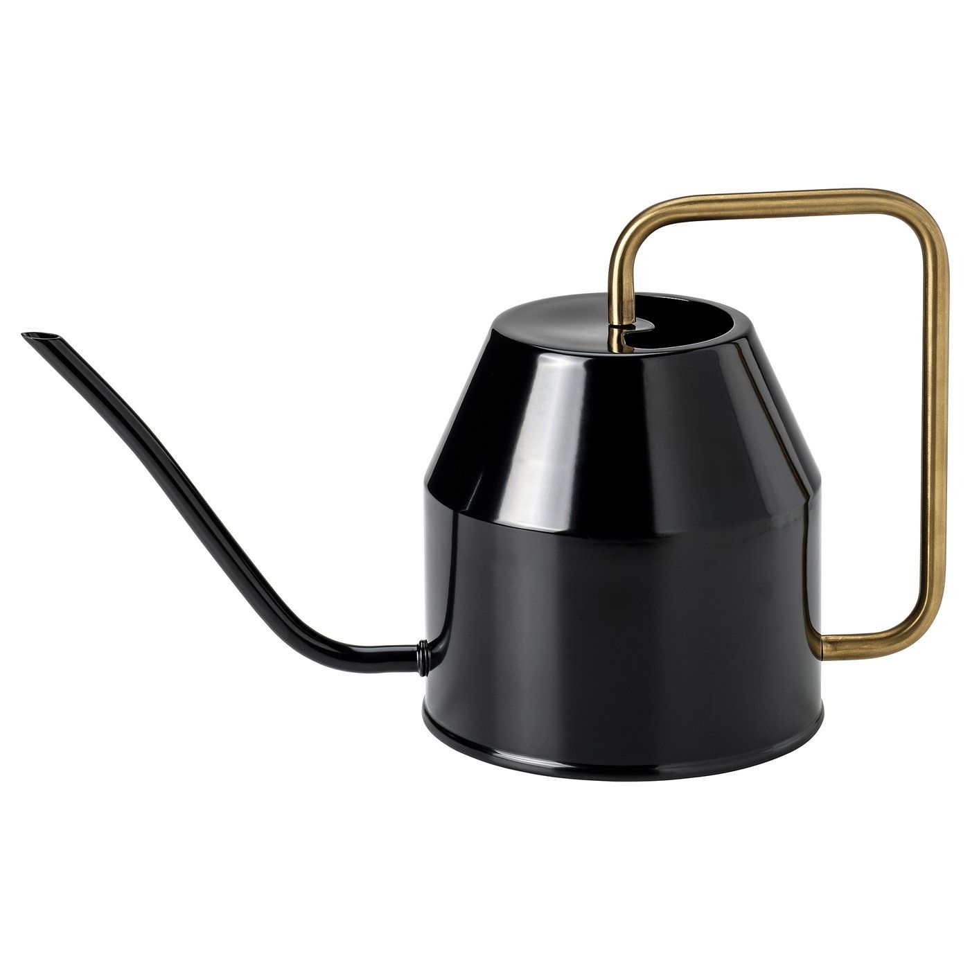 VATTENKRASSE watering can, black/gold, 68 oz - IKEA