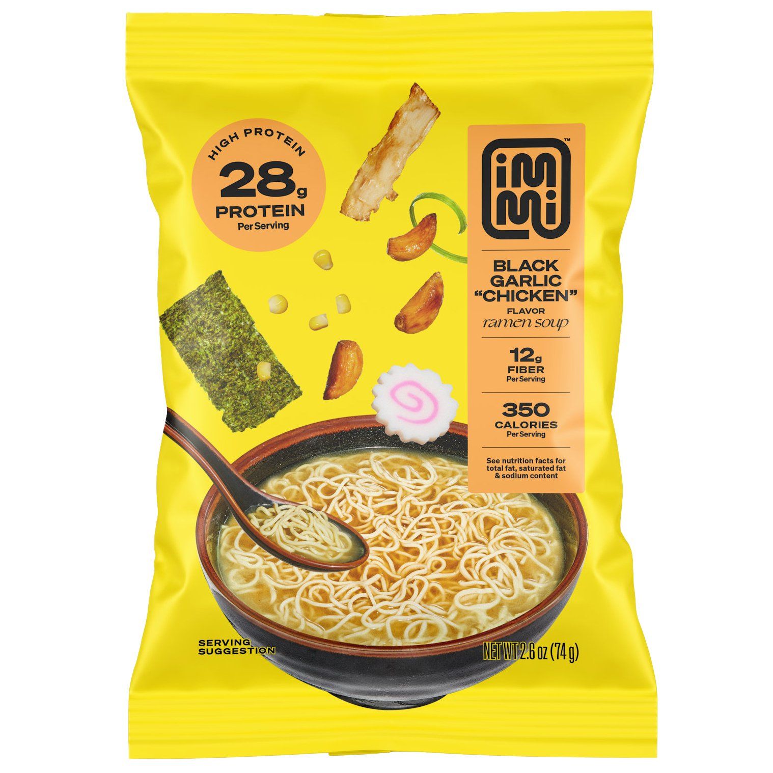 immi Vegan 28g Protein Black Garlic "Chicken" Ramen Soup
