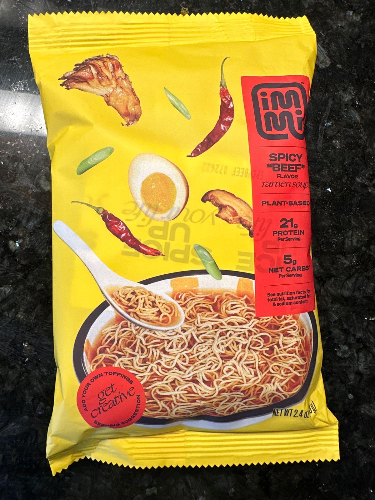 Spicy "Beef" Ramen – immi (official product page image)